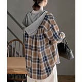 ポケットキャットフード付きチェックシャツ | rps | 詳細画像24 