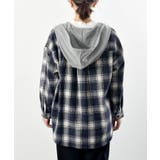 ポケットキャットフード付きチェックシャツ | rps | 詳細画像28 