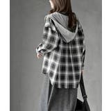 ポケットキャットフード付きチェックシャツ | rps | 詳細画像4 