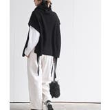 サイドリボンタートルリブニットベスト | rps | 詳細画像12 