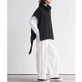 サイドリボンタートルリブニットベスト | rps | 詳細画像13 