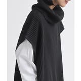 サイドリボンタートルリブニットベスト | rps | 詳細画像15 