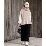 サイドリボンタートルリブニットベスト | rps | 詳細画像20 