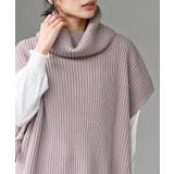 サイドリボンタートルリブニットベスト | rps | 詳細画像32 