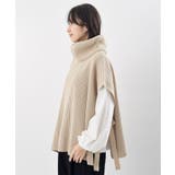 サイドリボンタートルリブニットベスト | rps | 詳細画像37 