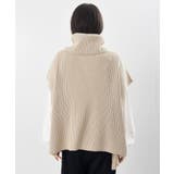 サイドリボンタートルリブニットベスト | rps | 詳細画像38 