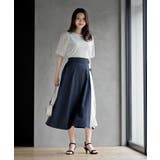シフォン切替ラップスカート | rps | 詳細画像10 