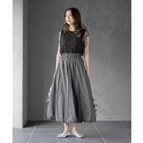 サイドリボンワッシャーバルーンロングスカート | rps | 詳細画像18 