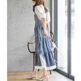 サイドリボンシフォンレイヤーティアードジャンスカ | rps | 詳細画像11 