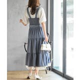 サイドリボンシフォンレイヤーティアードジャンスカ | rps | 詳細画像12 