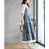 サイドリボンシフォンレイヤーティアードジャンスカ | rps | 詳細画像13 