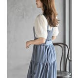 サイドリボンシフォンレイヤーティアードジャンスカ | rps | 詳細画像15 