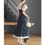 サイドリボンシフォンレイヤーティアードジャンスカ | rps | 詳細画像20 