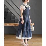 サイドリボンシフォンレイヤーティアードジャンスカ | rps | 詳細画像21 