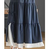 サイドリボンシフォンレイヤーティアードジャンスカ | rps | 詳細画像26 