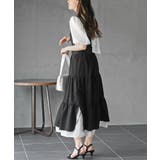 サイドリボンシフォンレイヤーティアードジャンスカ | rps | 詳細画像4 