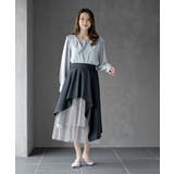 異素材切替ラッフルスカート | rps | 詳細画像11 