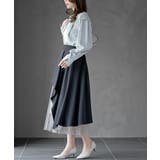 異素材切替ラッフルスカート | rps | 詳細画像12 