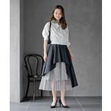 異素材切替ラッフルスカート | rps | 詳細画像19 