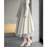 異素材切替ラッフルスカート | rps | 詳細画像7 