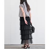 ６段ティアードチュールロングスカート | rps | 詳細画像12 