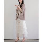 ６段ティアードチュールロングスカート | rps | 詳細画像3 