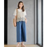 スラブデニムクロプトワイドパンツ | rps | 詳細画像10 