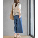 スラブデニムクロプトワイドパンツ | rps | 詳細画像12 