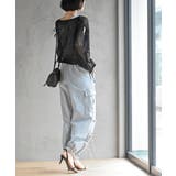 サイドリボンデニムカーゴパンツ | rps | 詳細画像31