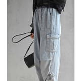 サイドリボンデニムカーゴパンツ | rps | 詳細画像34