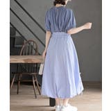 ストライプサイドリボンバルーンロングスカート | rps | 詳細画像13 