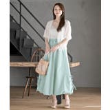 ストライプサイドリボンバルーンロングスカート | rps | 詳細画像2 