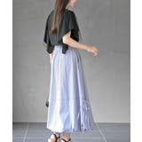 ストライプサイドリボンバルーンロングスカート | rps | 詳細画像20 