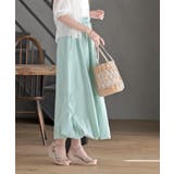 ストライプサイドリボンバルーンロングスカート | rps | 詳細画像3 