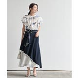 パイピングリボンシフォン切替ラッフルスカート | rps | 詳細画像18