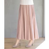 Pベージュ | ランダムプリーツスウェードスカート | rps