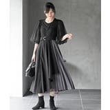 シフォンプリーツ切替Sスウェードジャンドレ | rps | 詳細画像10