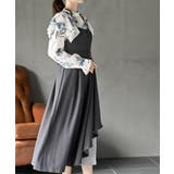 シフォンプリーツ切替Sスウェードジャンドレ | rps | 詳細画像3