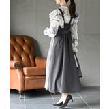 シフォンプリーツ切替Sスウェードジャンドレ | rps | 詳細画像4