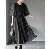 ブラック | シフォンプリーツ切替Sスウェードジャンドレ | rps