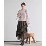 チュールフリル切替アシメトリースカート | rps | 詳細画像26 