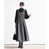 シフォンプリーツ切替ツィードジャンドレ | rps | 詳細画像13