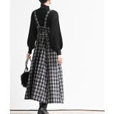 シフォンプリーツ切替ツィードジャンドレ | rps | 詳細画像15