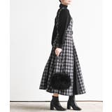 シフォンプリーツ切替ツィードジャンドレ | rps | 詳細画像16