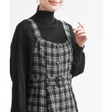 シフォンプリーツ切替ツィードジャンドレ | rps | 詳細画像17