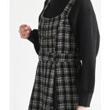 シフォンプリーツ切替ツィードジャンドレ | rps | 詳細画像18