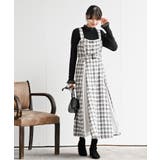 シフォンプリーツ切替ツィードジャンドレ | rps | 詳細画像2