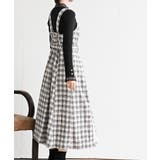 シフォンプリーツ切替ツィードジャンドレ | rps | 詳細画像3