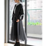 ウエストリボンチュール配色ロングスカート | rps | 詳細画像15 