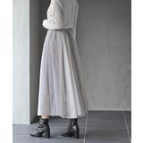 ウエストリボンチュール配色ロングスカート | rps | 詳細画像4 